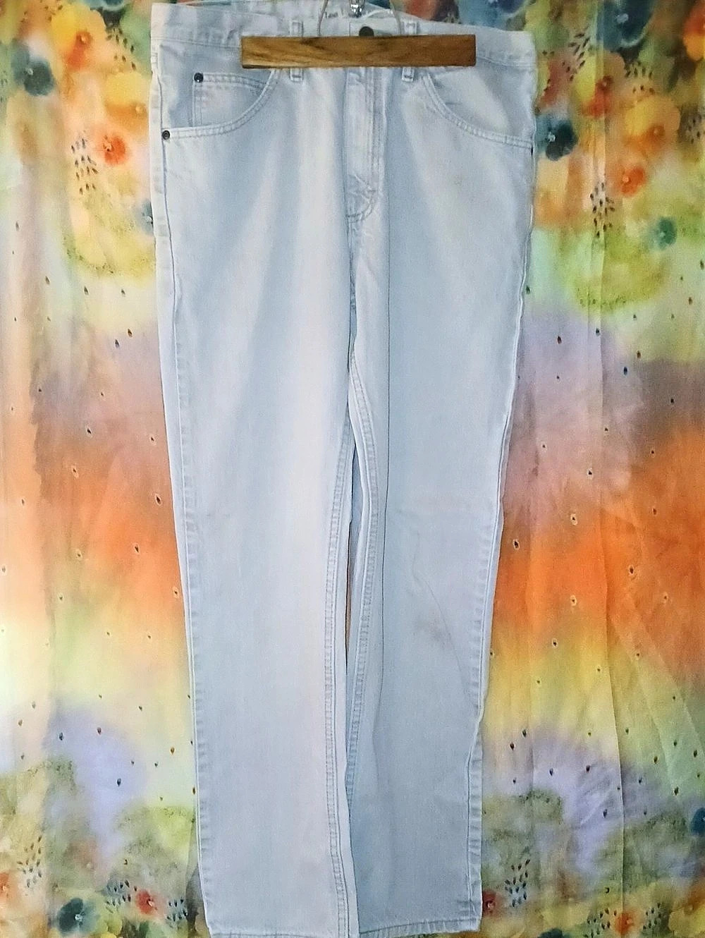 Y2K Vintage Lee Men's Regular Fit Straight Leg Gray Jeans 34x32